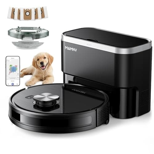 MAMNV Robot Vacuum,11500Pa Suction,LiDAR Navigation