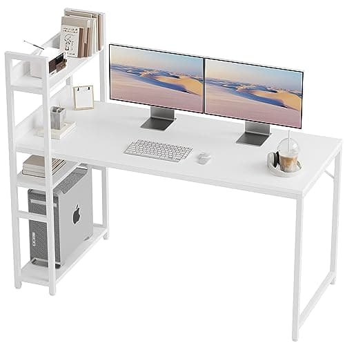 CubiCubi Computer Desk 47 Inch with Storage Shelves - image 1