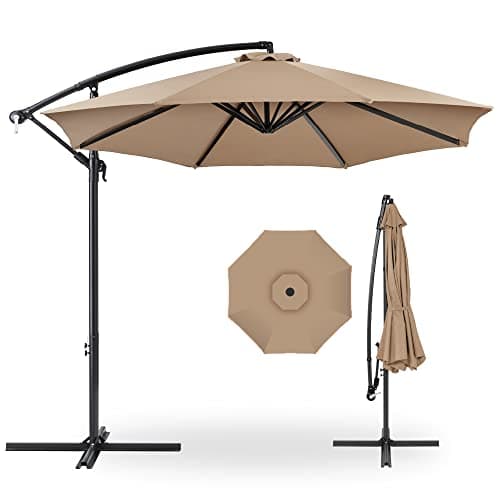 Best Choice Products 10ft Offset Hanging Market Patio Umbrella with Easy Tilt - image 1