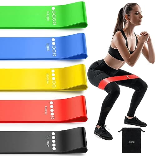 Resistance Bands for Working Out, 5-Pack Elastic Exercise Bands for Strength Training