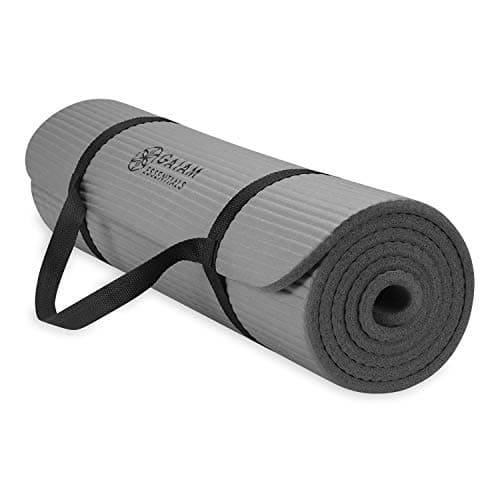 Gaiam Essentials Thick Yoga Mat Fitness & Exercise Mat with Easy