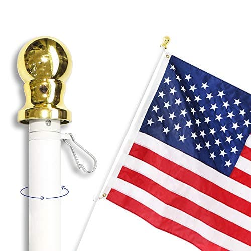 Anley 6ft Wall-Mount Aluminum Flag Pole Kit - image 1