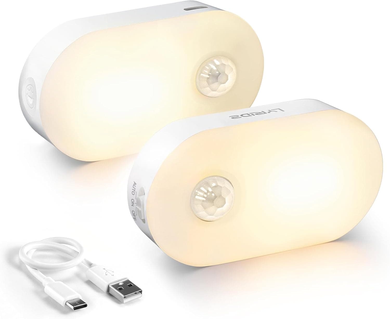 Lyridz Rechargeable Motion Sensor Night Light (2-Pack) - image 1