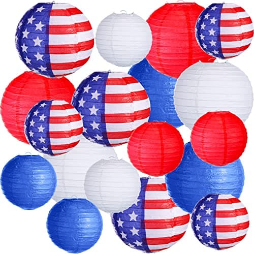 Joiedomi Patriotic Paper Lantern Set - image 1