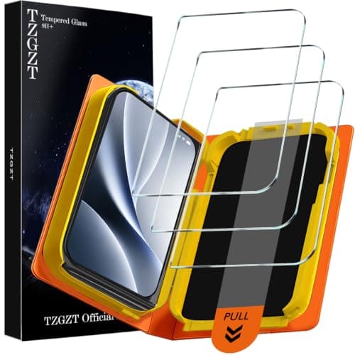 TZGZT Screen Protectors for iPhone Duo, Tempered Glass, Case Friendly - image 1