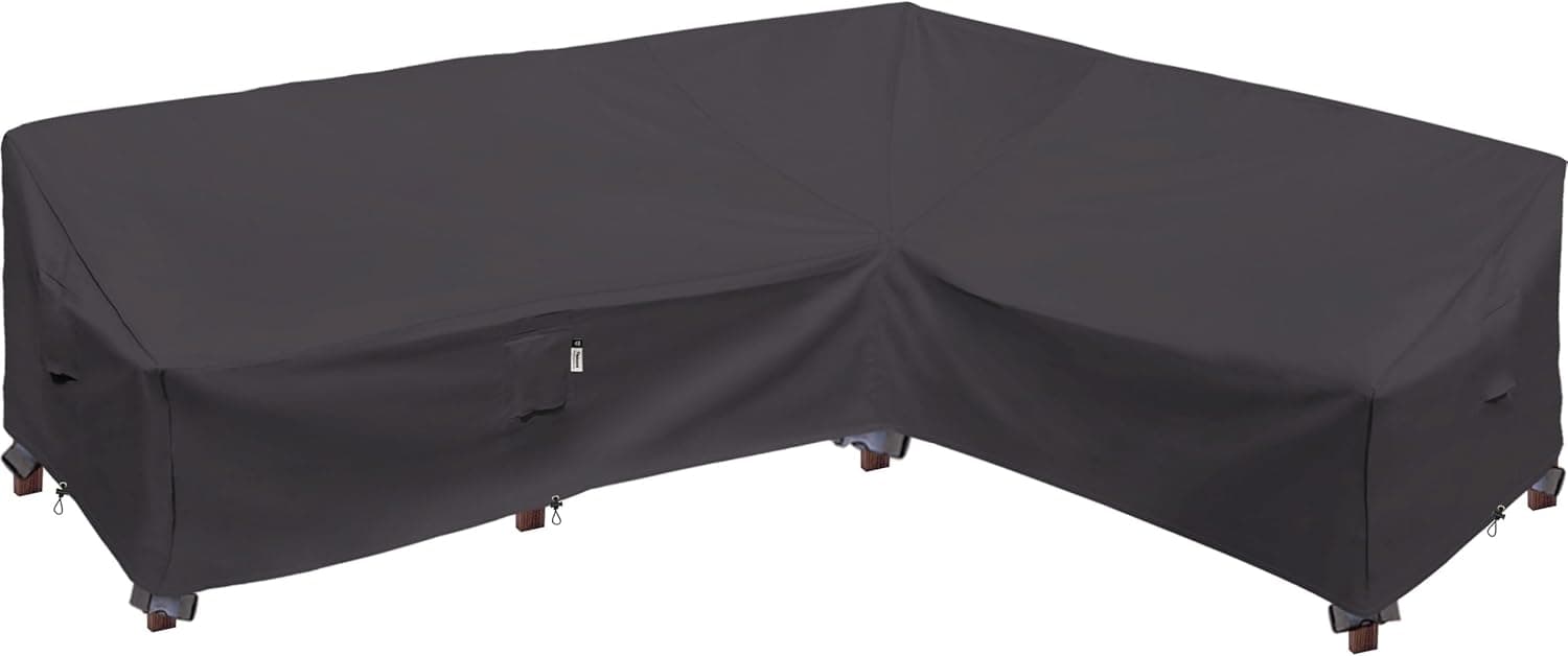 Flexiyard Heavy Duty Outdoor Sectional Sofa Cover, L-Shaped 600D Waterproof - image 1