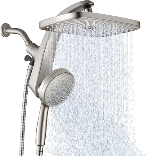 BOZYBO Rain Shower Head with Handheld: High Pressure Shower Heads with Handheld Spray Combo
