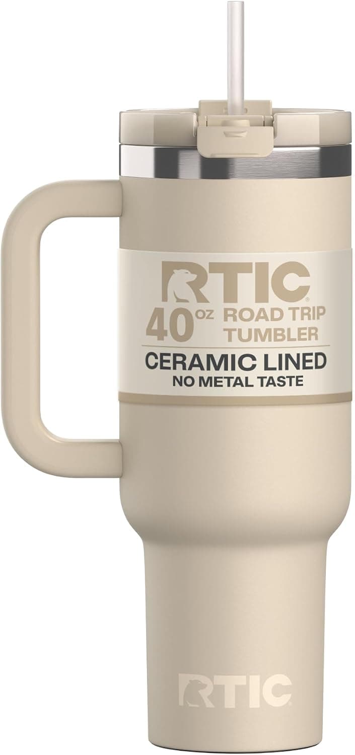RTIC 40 oz Road Trip Tumbler with Handle and Straw - image 1