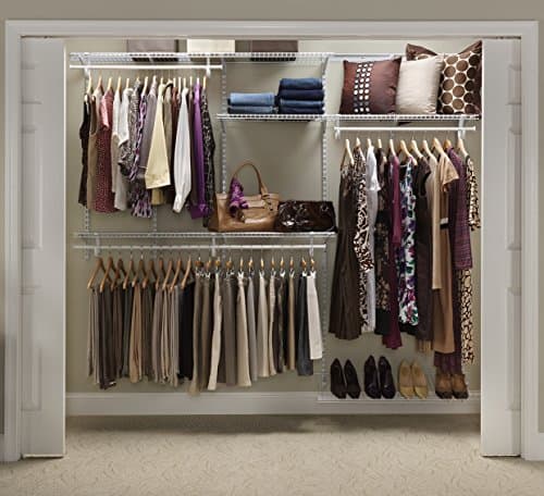 ClosetMaid ShelfTrack 5-8 Ft. Adjustable Closet Organizer with Shoe Shelf - image 1