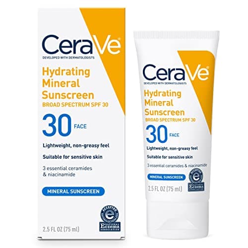 CeraVe Hydrating Mineral Sunscreen SPF 30 Face Lotion - image 1