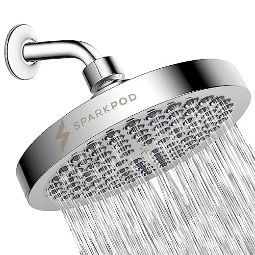 SparkPod Shower Head - High Pressure Rain (6 Inch Round) - image 1