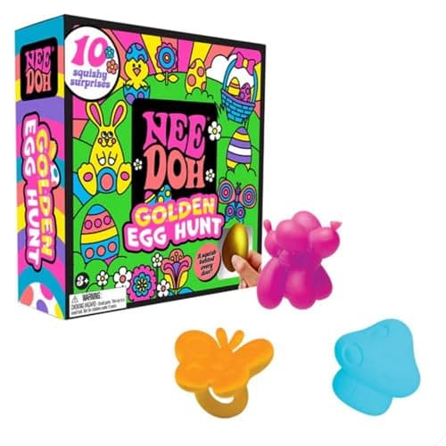 Nee Doh 2026 Easter Golden Egg Treasure Hunt Mystery 10-Piece Set - image 1