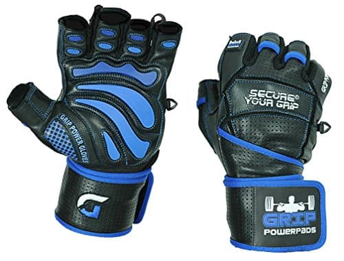 Grip Power Pads Elite Leather Gym Gloves - image 1