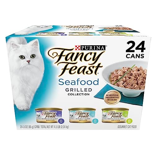 Purina Fancy Feast Grilled Wet Cat Food Seafood Collection in Wet Cat Food Variety Pack