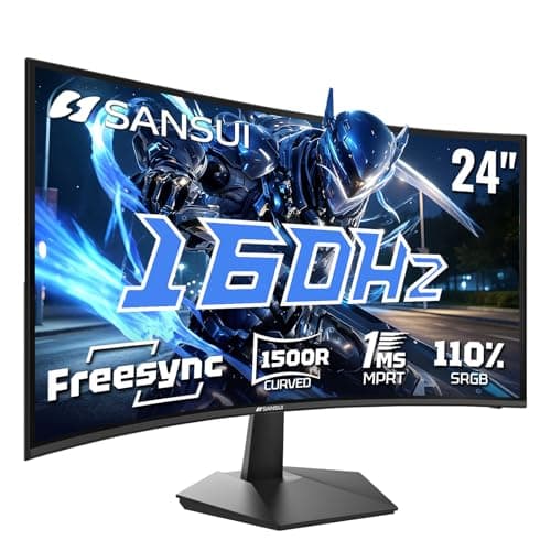 SANSUI 24 Inch Curved 160Hz Gaming Monitor