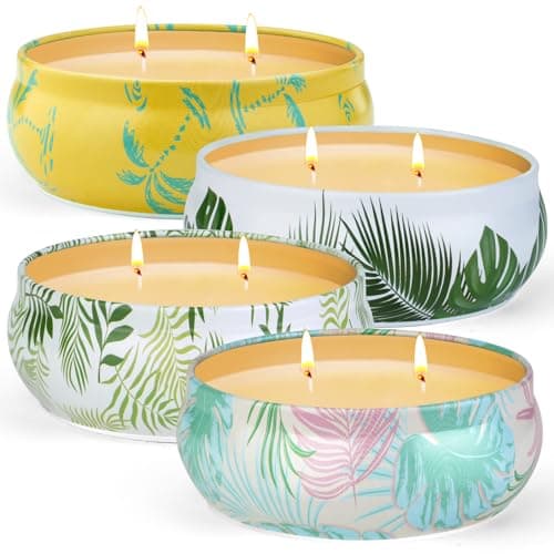 Aunt Fannie's FlyPunch Citronella Party Candle 4-Pack - image 1