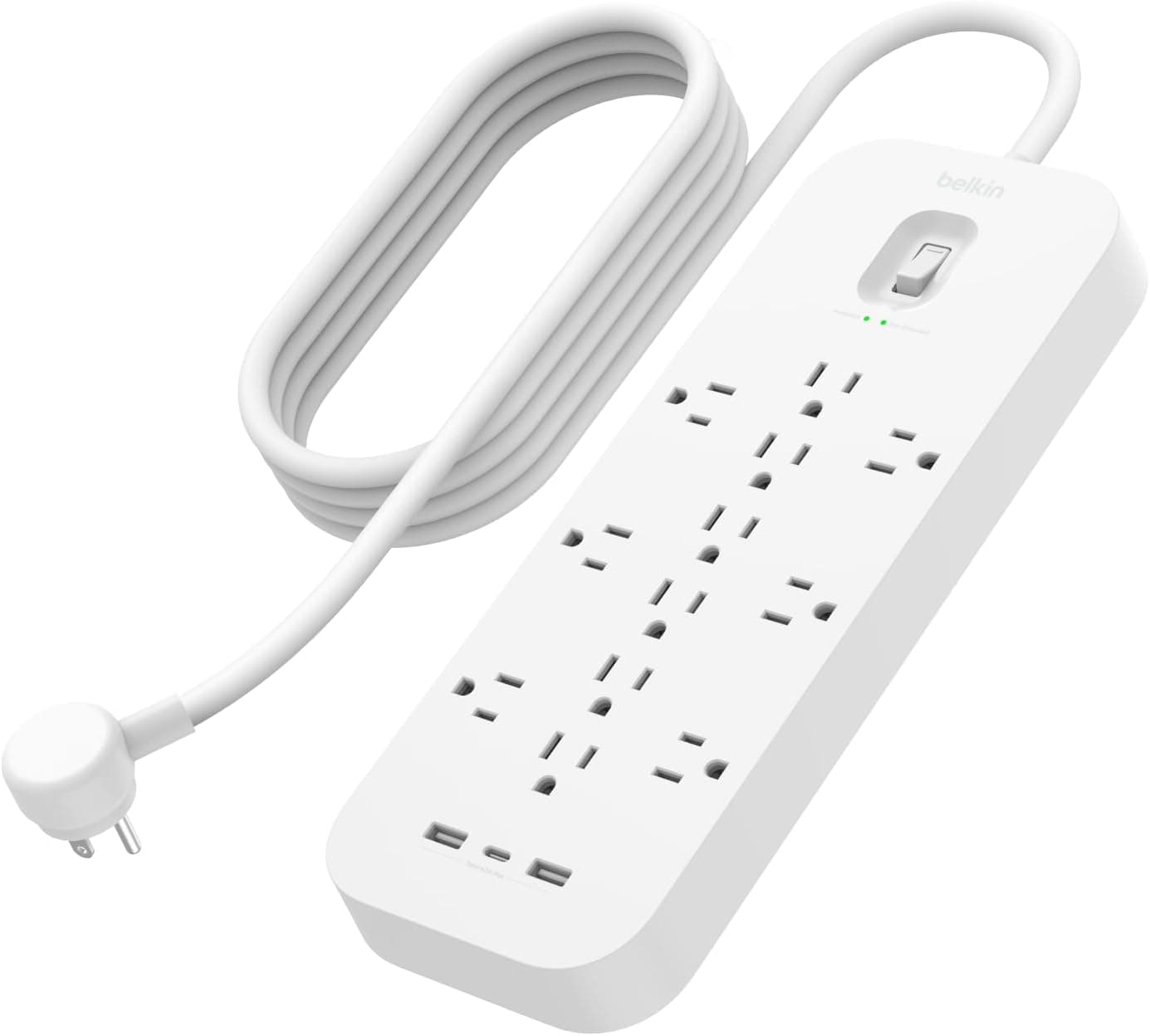 Belkin 12-Outlet USB Surge Protector with USB-C - image 1