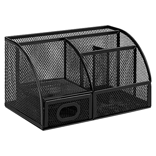 Amazon Basics Mesh Pen Holder and Desktop Desk Organizer