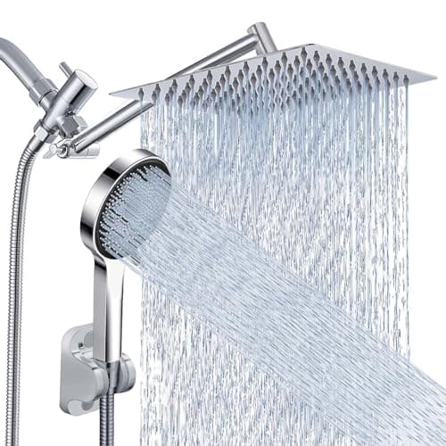Shower Head, Rain Shower Head with Handheld Spray Combo