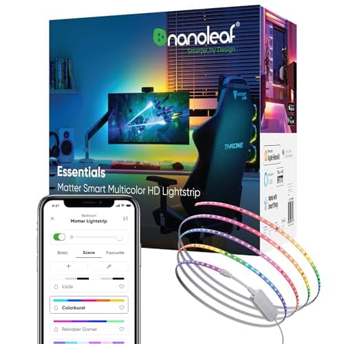 Nanoleaf Essentials Matter Lightstrip, RGBW, 16.4ft, 300 Color Zones - image 1