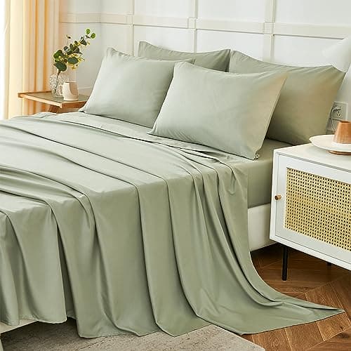 ILAVANDE Queen Sheets Set 6 Piece,Hotel Luxury Super Soft 1800 Series Microfiber Queen Bed Sheets Set