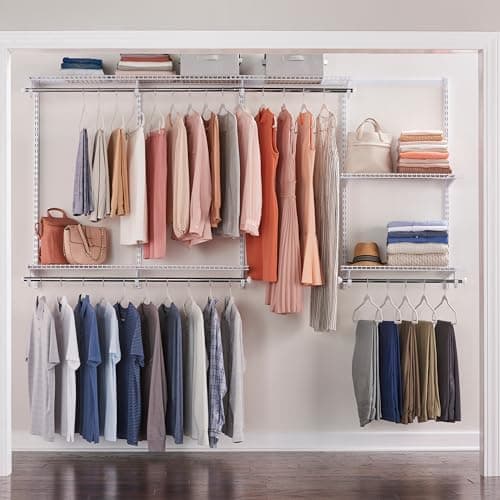 Rubbermaid Configurations Custom Closet Kit 4-8 Ft. (White) - image 1