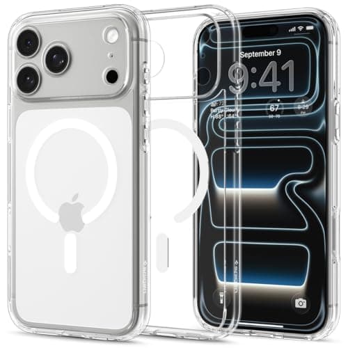 Spigen Ultra Hybrid MagFit for iPhone 17 Pro Max (18 Pro Max fit) Case, Clear White - image 1