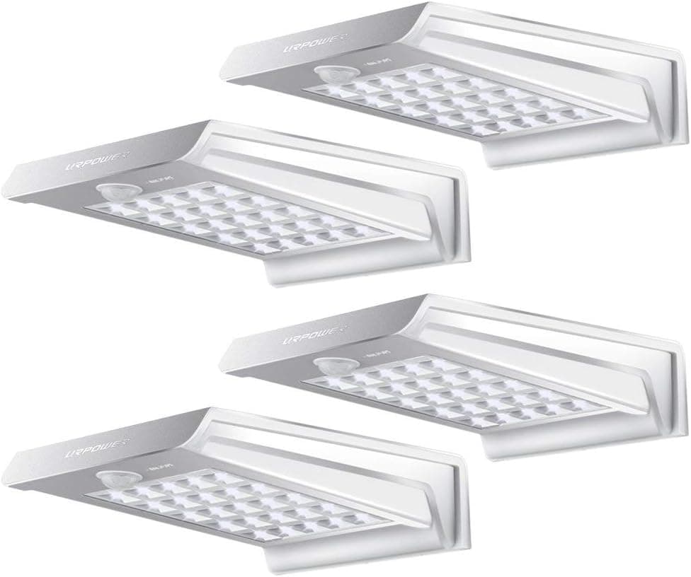 URPOWER Solar Lights Outdoor 40 LED Security Flood Lights 4 Pack - image 1