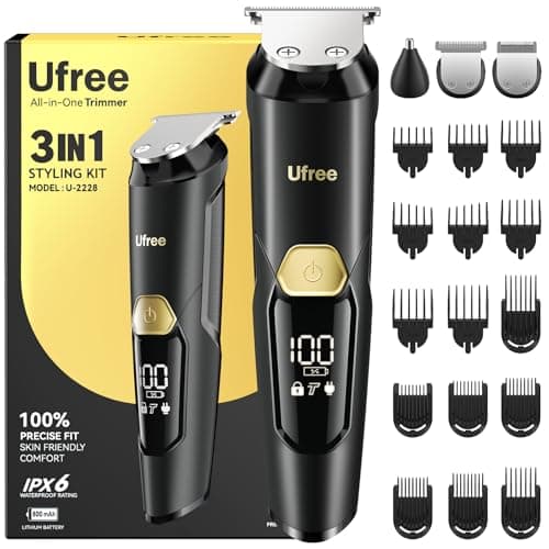 Ufree 3-in-1 Beard Trimmer for Men, Gifts for Men