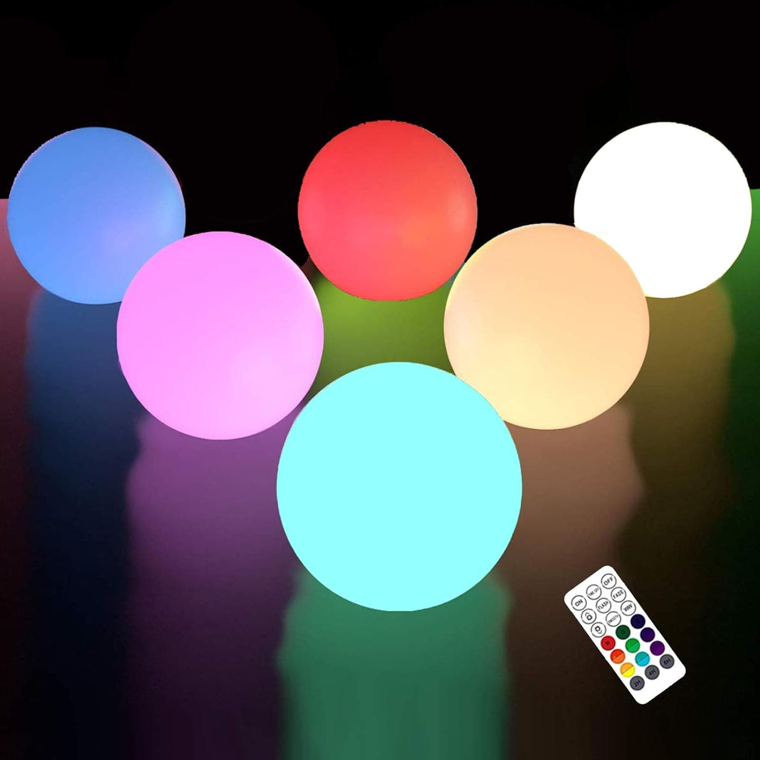 LOFTEK LED Floating Pool Lights (6-Pack)