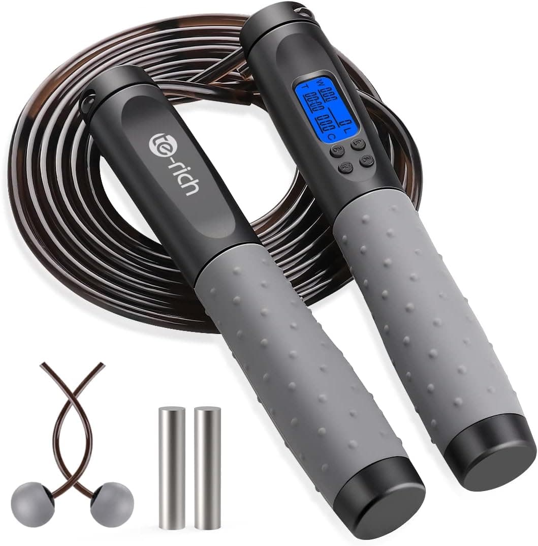 Te-Rich Weighted Jump Rope with Counter - image 1