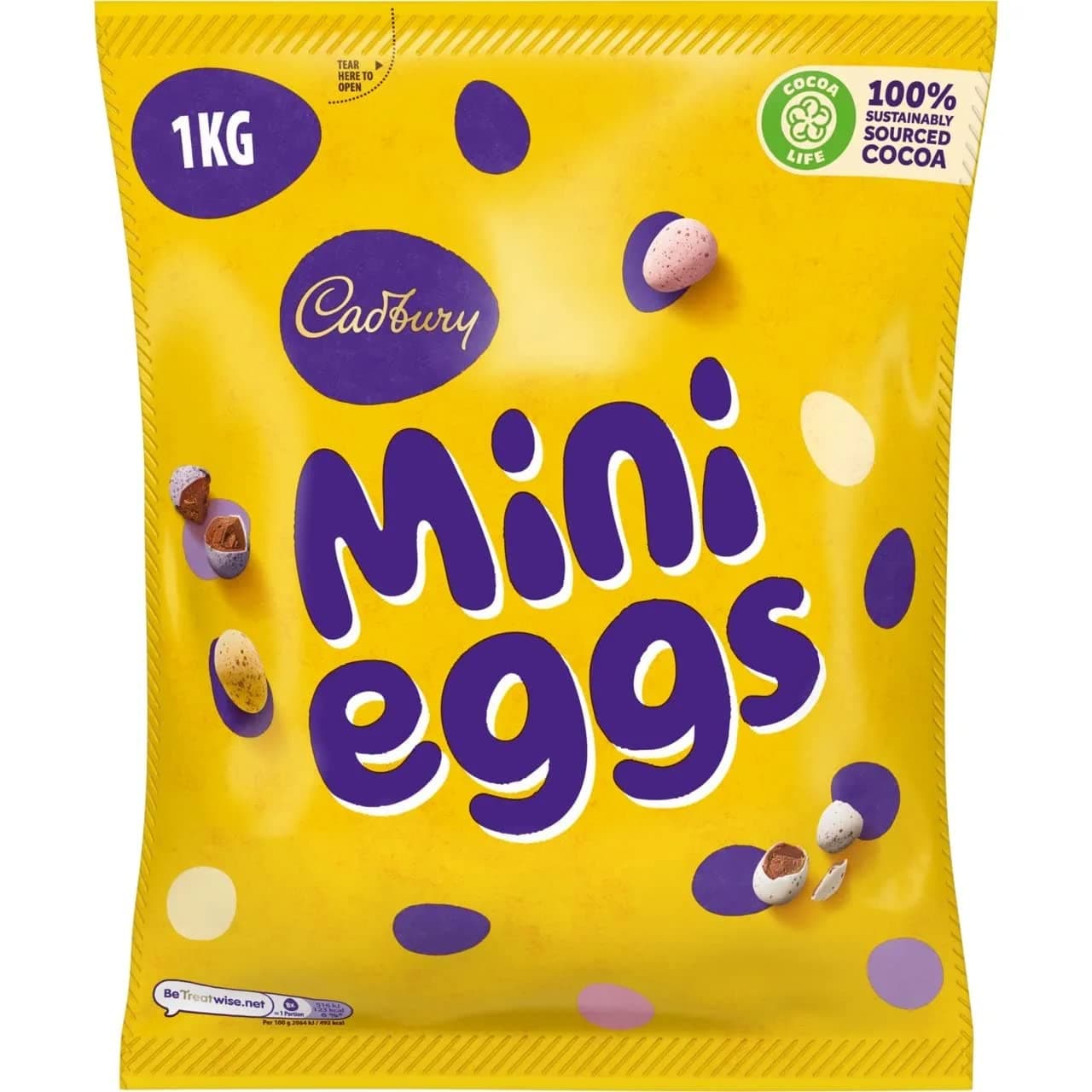 Cadbury Mini Eggs Milk Chocolate with Crisp Shell, 35.27 oz Bag