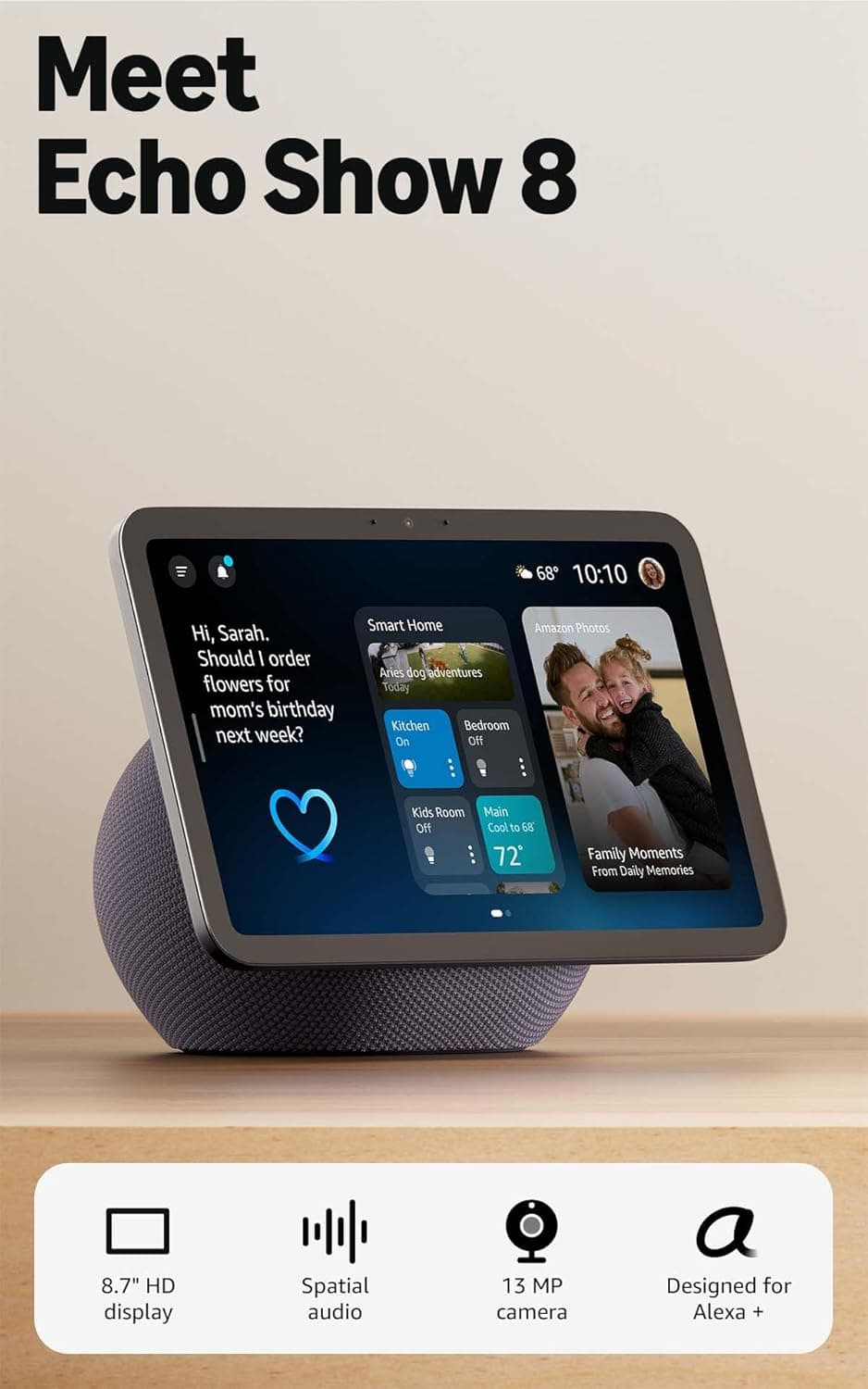 Amazon Echo Show 8 (2025, 4th Gen)