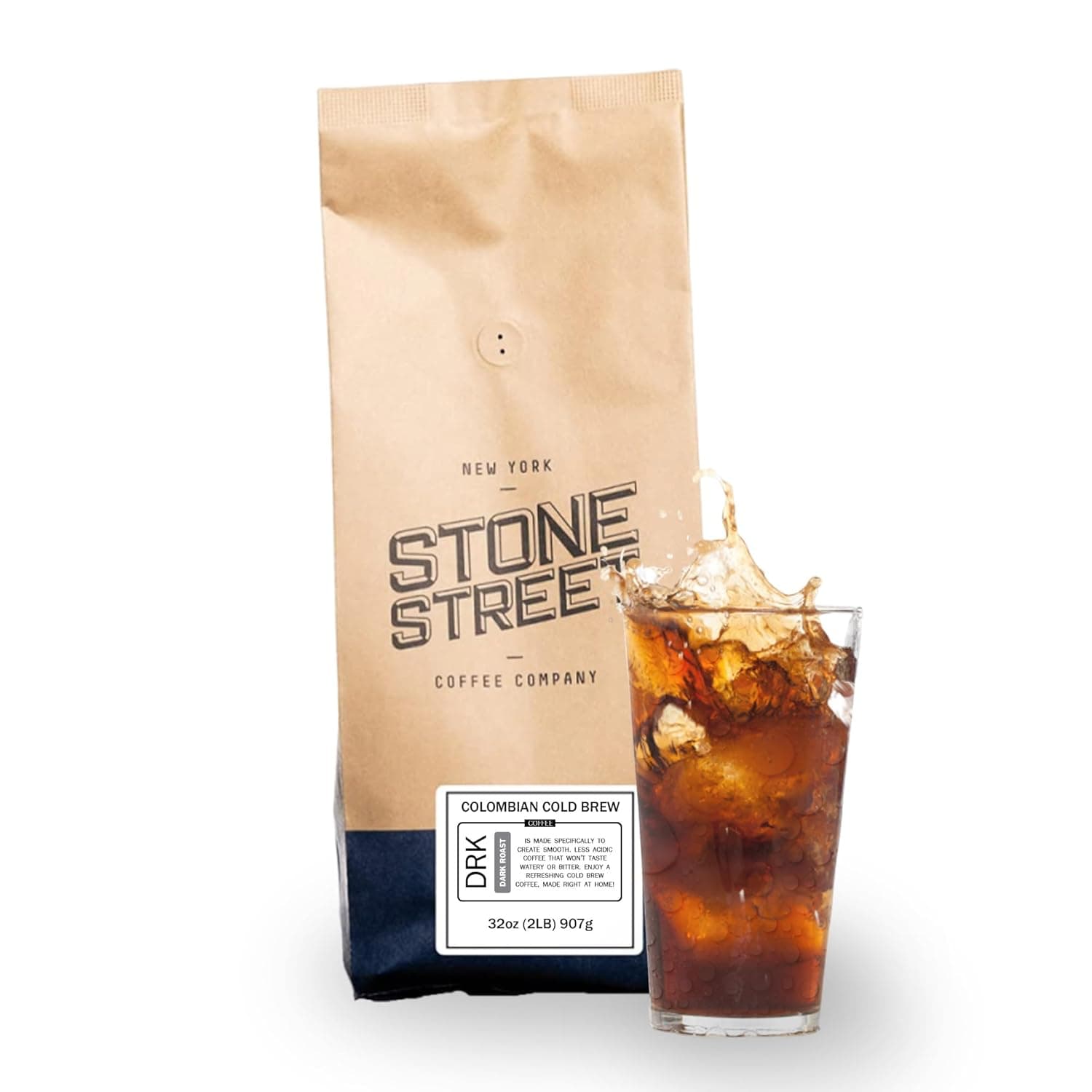 Stone Street Cold Brew Reserve Colombian Supremo Whole Bean, 1 lb