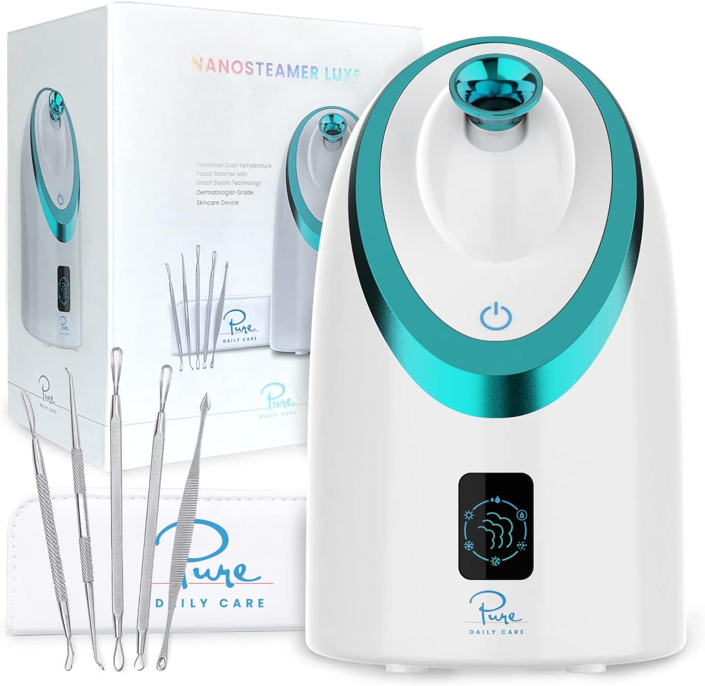 NanoSteamer Luxe by Pure Daily Care — Ionic Facial Steamer with 6 Steam Modes - image 1