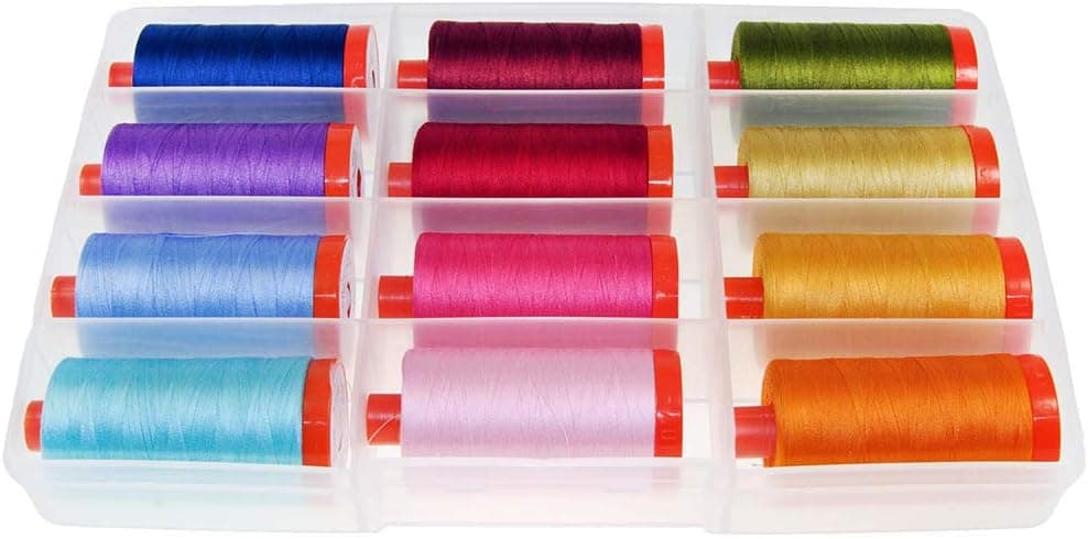 Aurifil "Perfect Box of Colors" Thread Set by Pat Sloan (12 Large Spools)