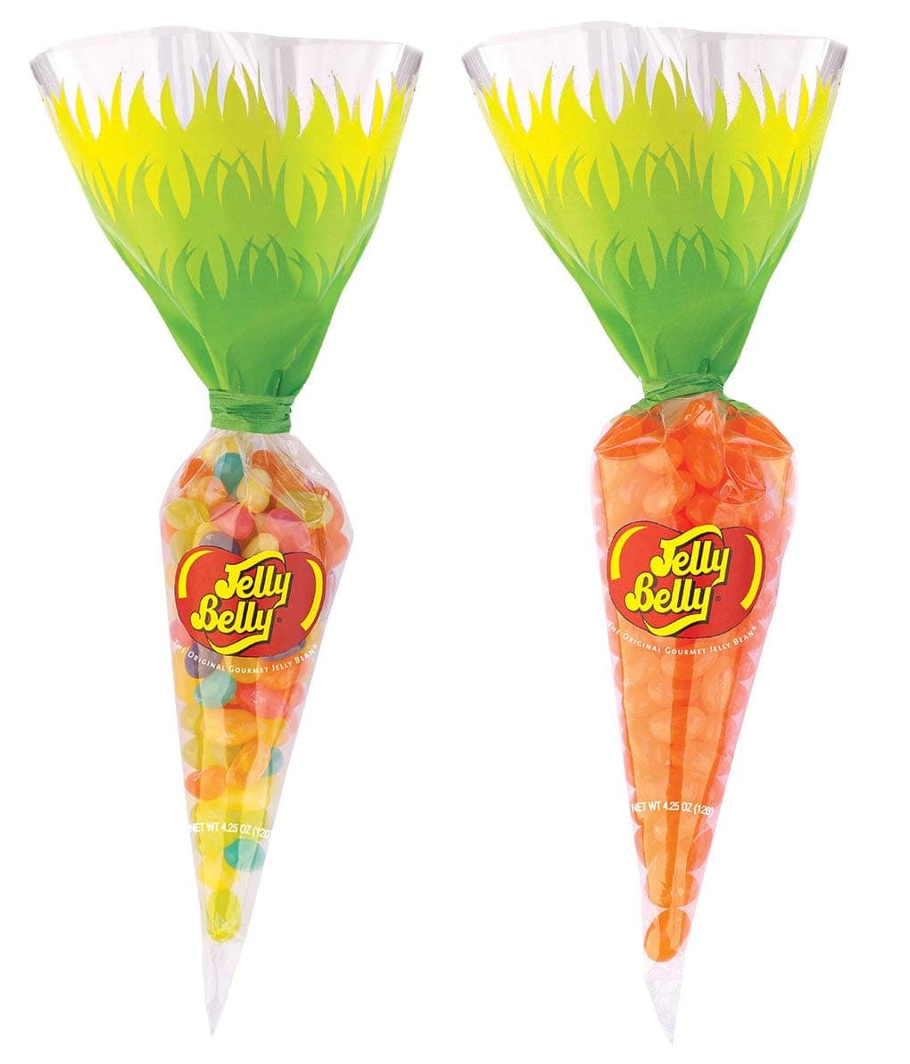 Jelly Belly Spring Mix Jelly Beans Easter Carrot Bag, 4.25 oz (2 Pack)