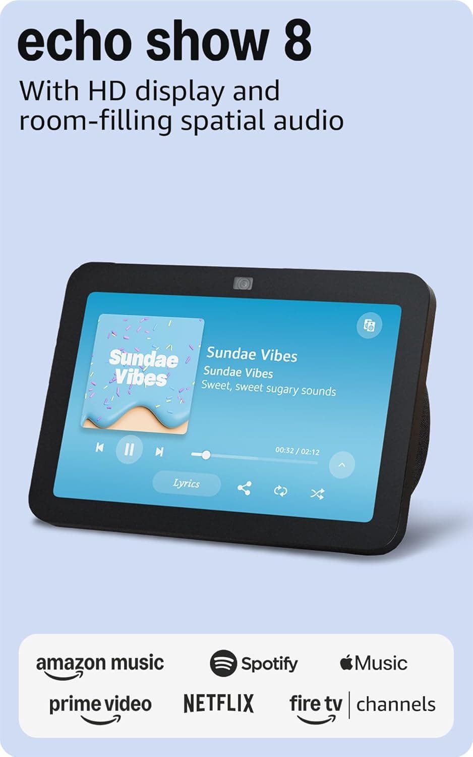 Amazon Echo Show 8 with Spatial Audio, Smart Home Hub