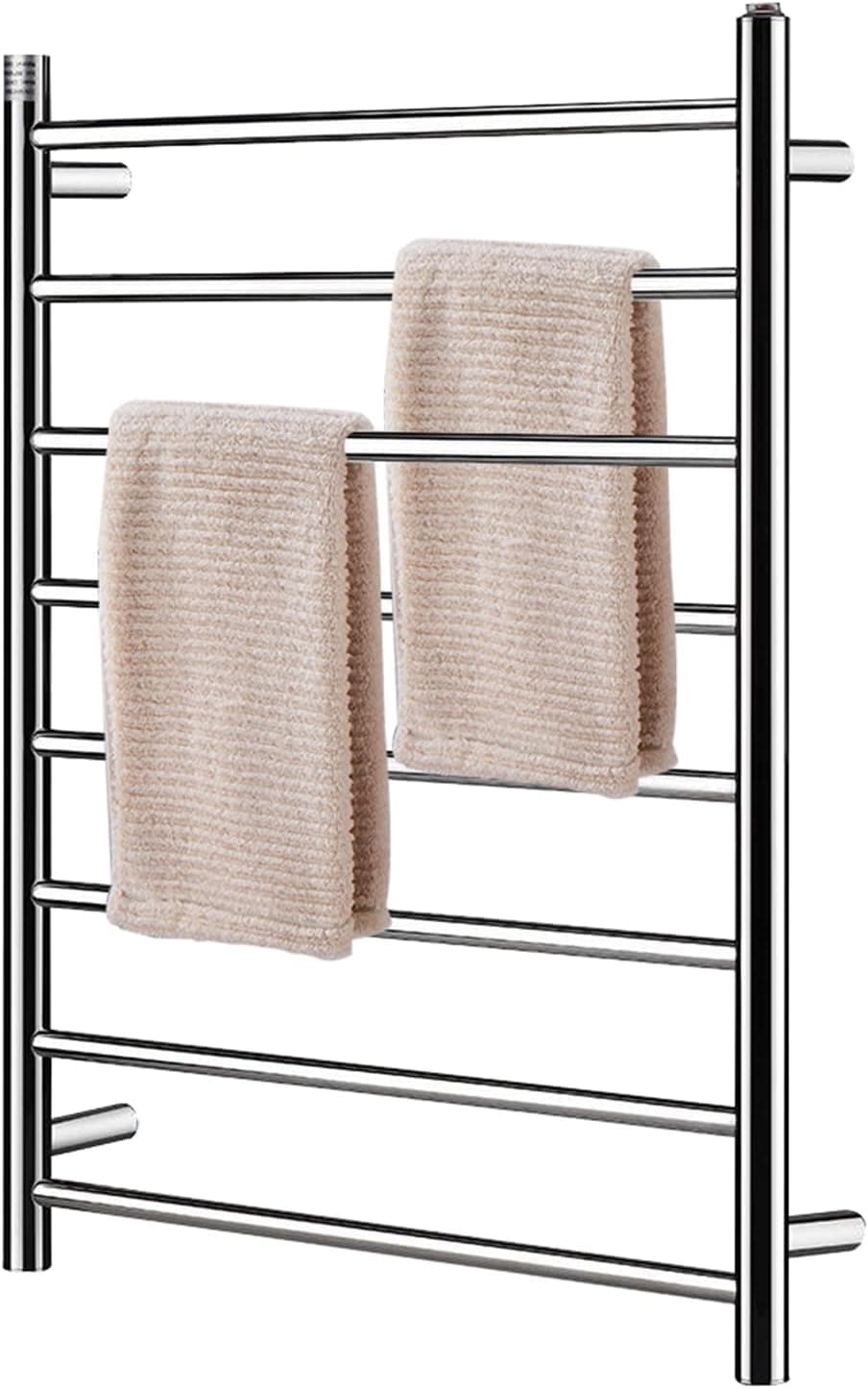 Homeleader 8-Bar Stainless Steel Heated Towel Rack - image 1