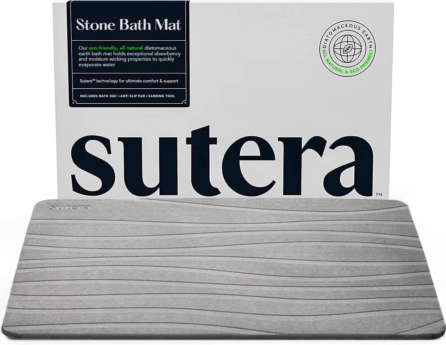 SUTERA Diatomaceous Stone Bath Mat - image 1