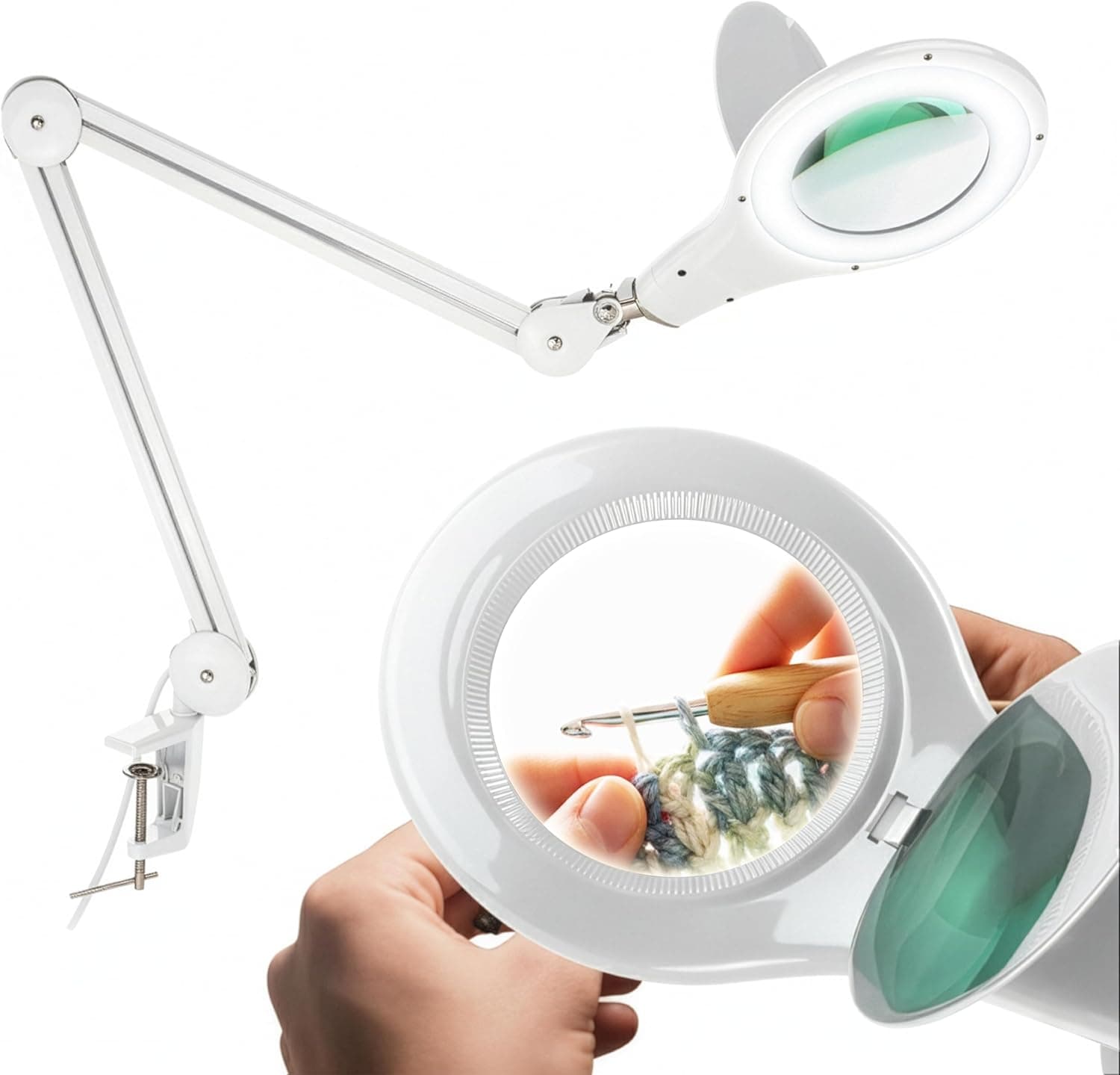 Brightech LightView PRO Magnifying Desk Lamp