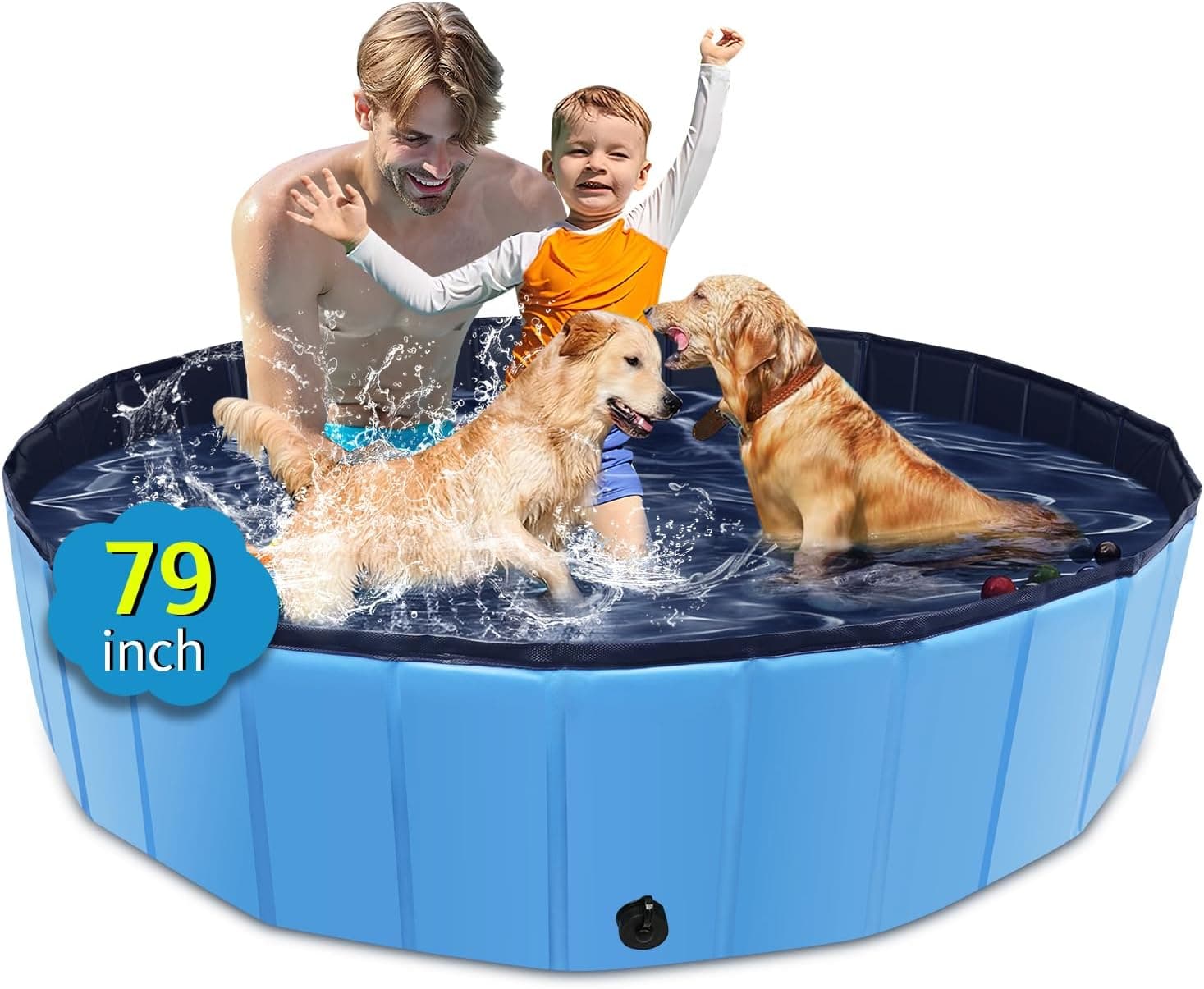 CACSPS Foldable Dog Pool (79 Inch) - image 1