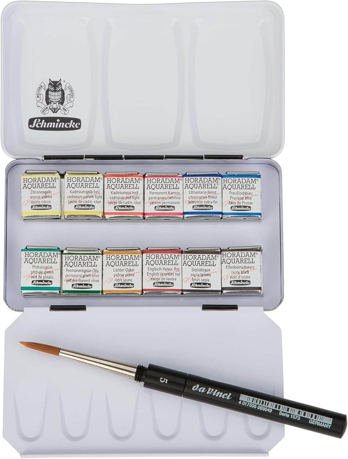 Schmincke Horadam Aquarell Compact Watercolor Set (12 Half Pans) - image 1