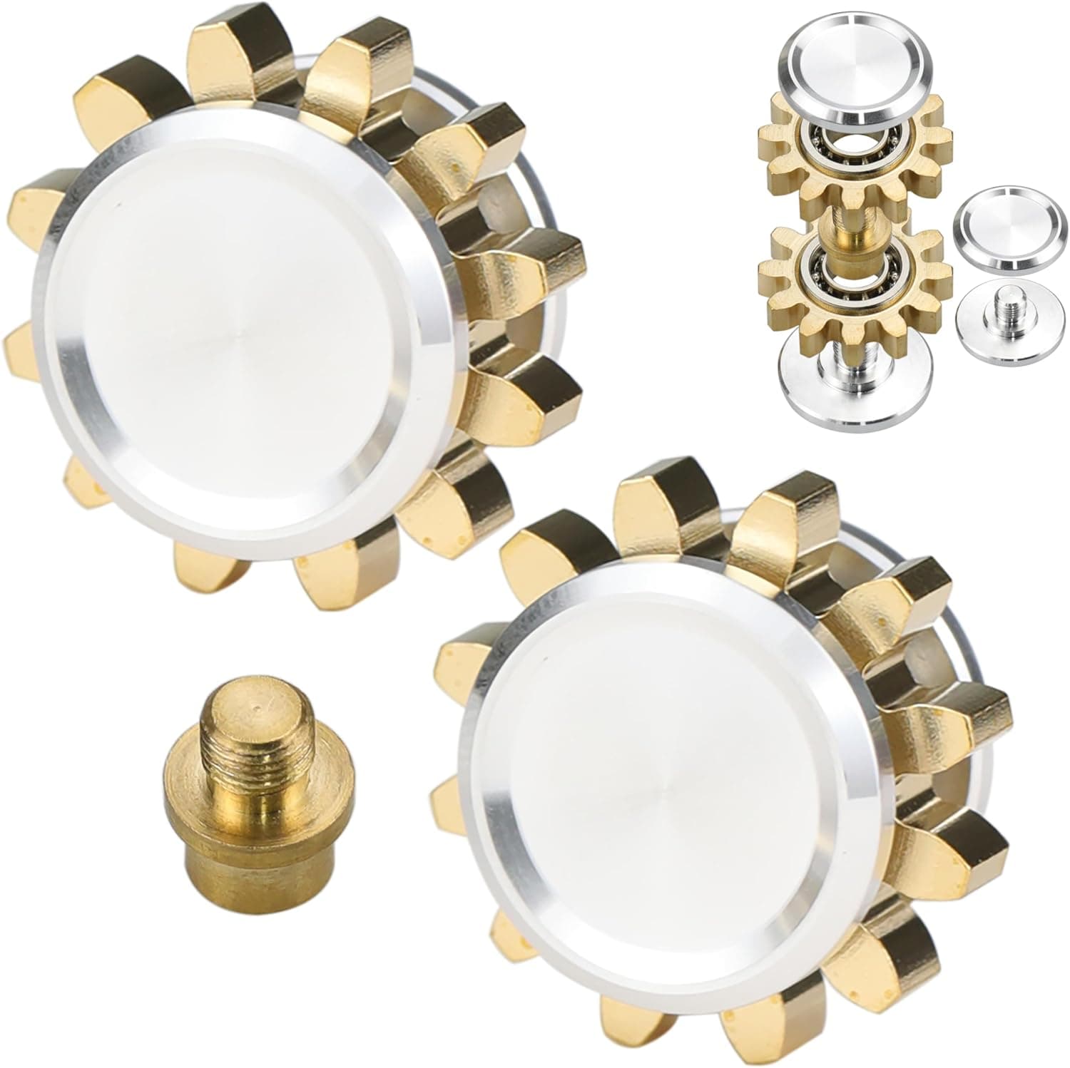 FREELOVE Gear Metal Fidget Spinner - Brass EDC