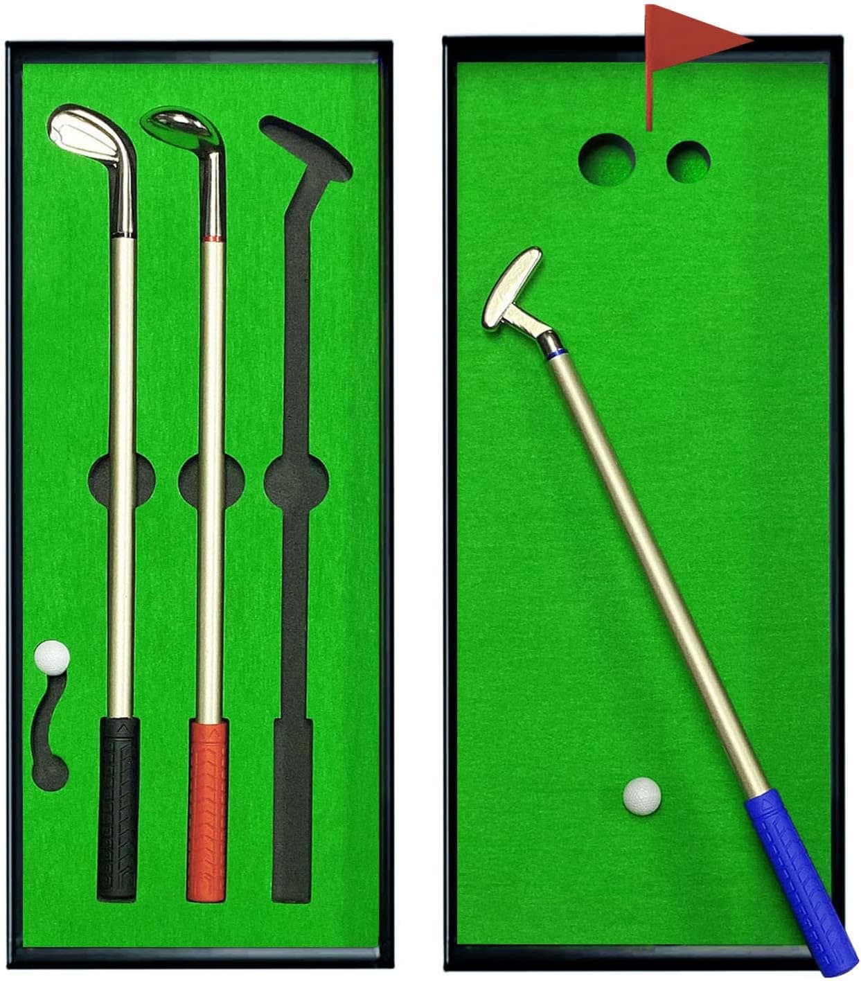 Golf Pen Set & Mini Desktop Golf Putting Green Game - image 1
