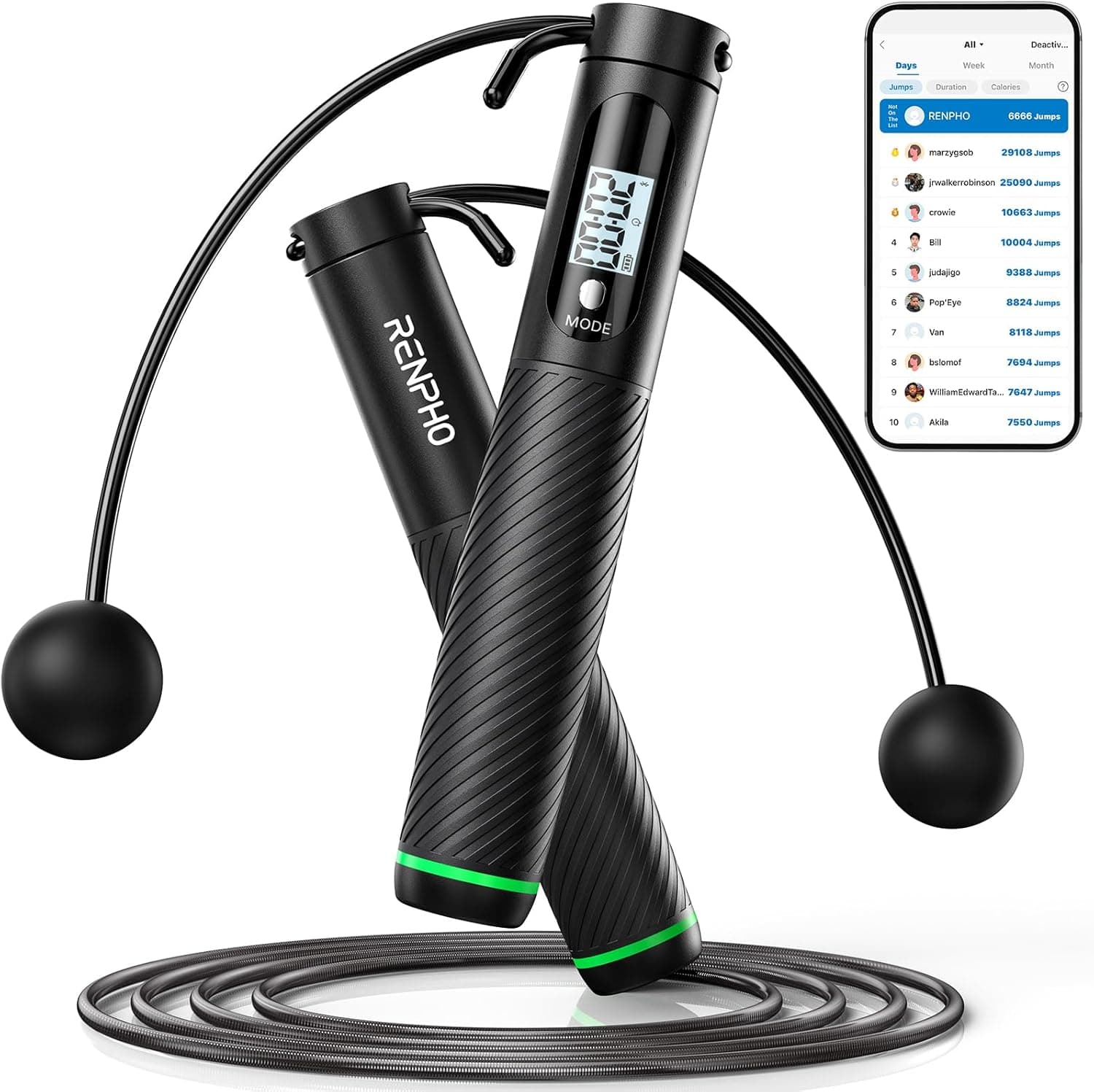 RENPHO Smart Jump Rope with Counter - image 1