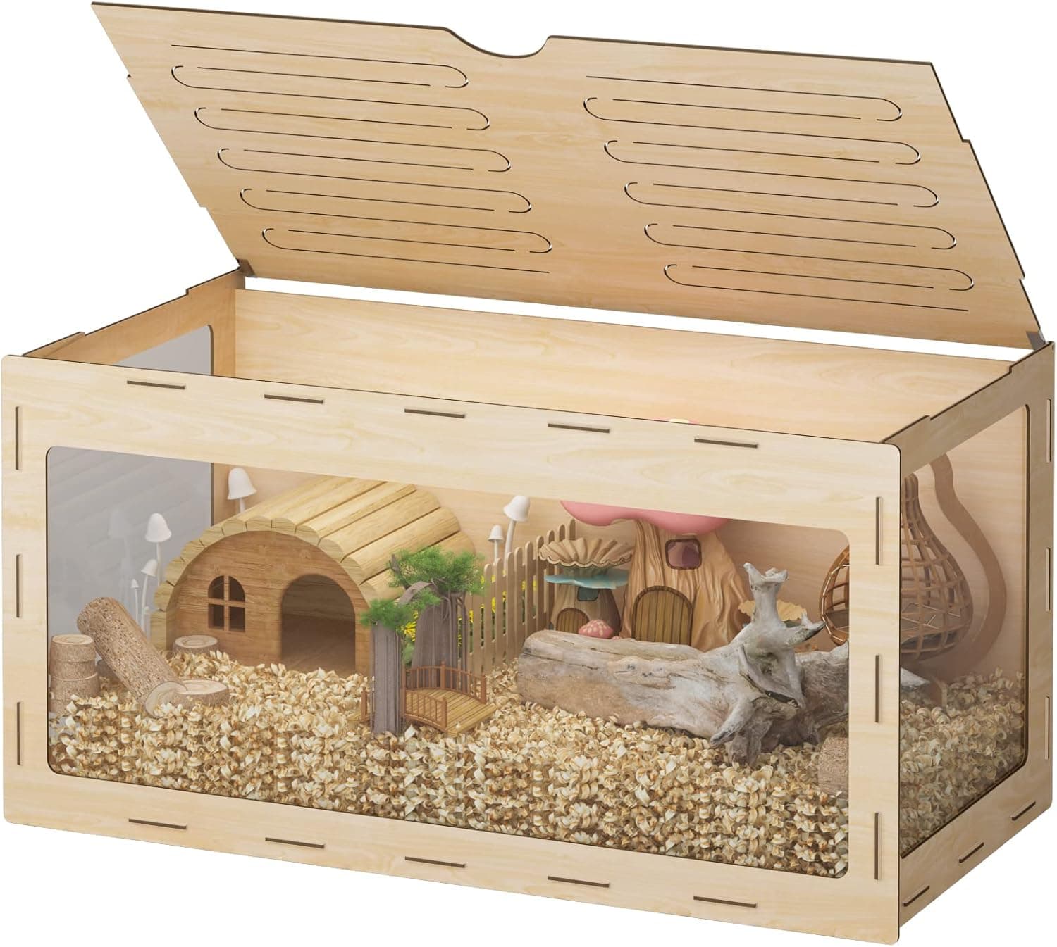 COZIWOW Large Wooden Hamster Cage 40-Inch - image 1