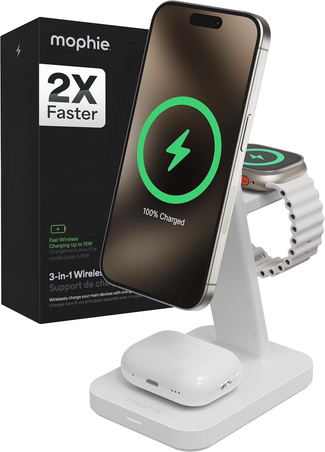 Mophie Snap+ 3-in-1 Wireless Charging Stand - image 1