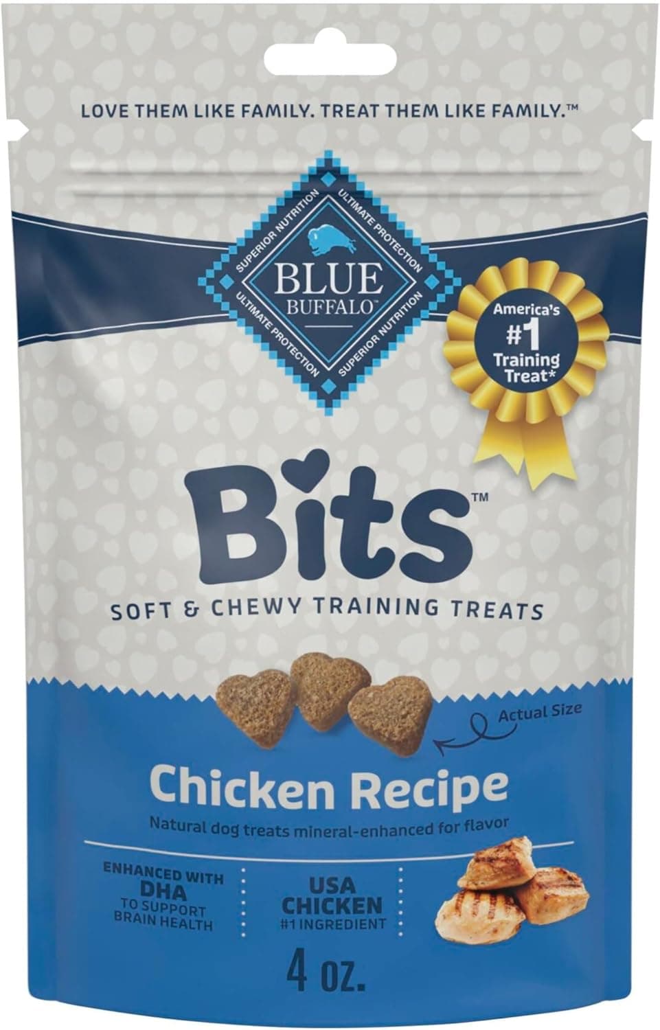 Blue Buffalo Blue Bits Soft-Moist Training Treats, Chicken - image 1