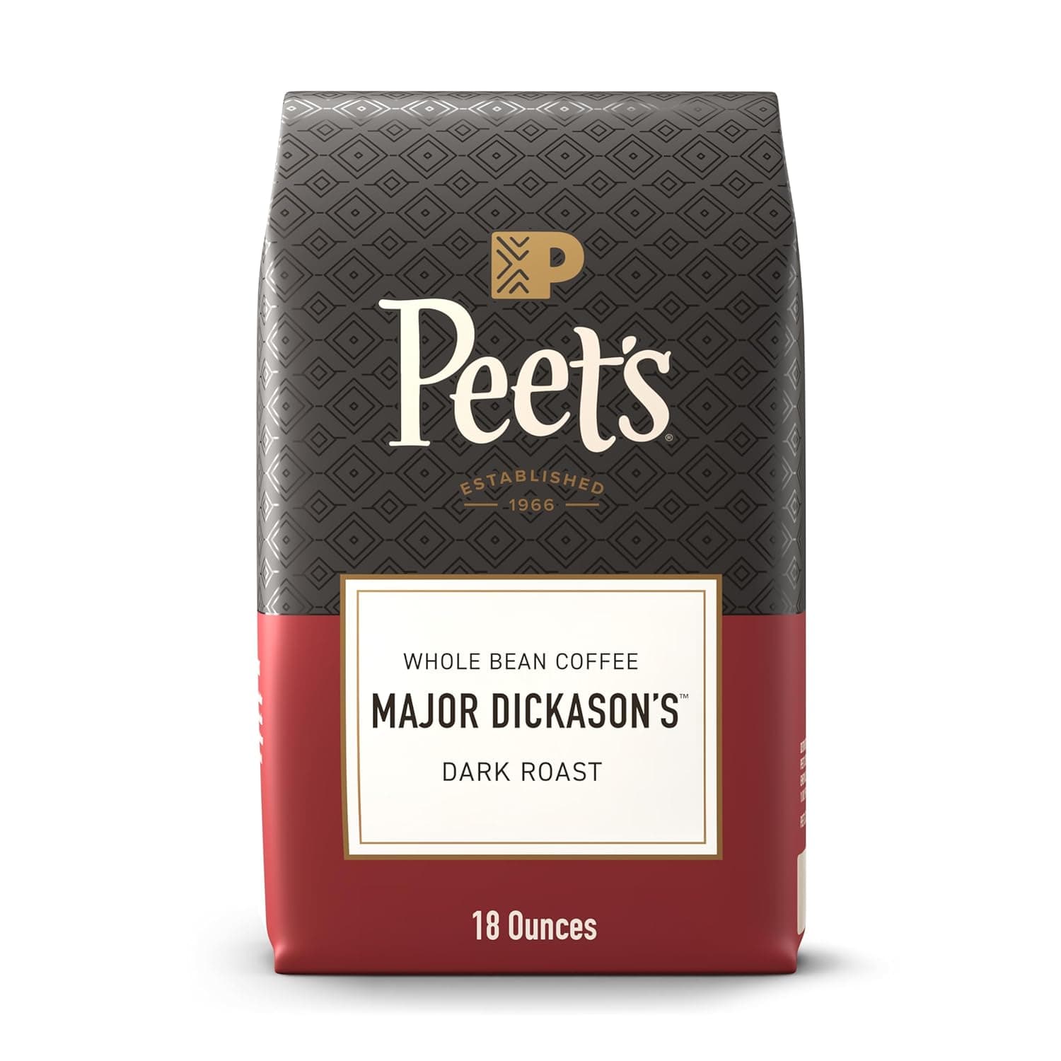 Peet's Coffee Major Dickason's Blend Dark Roast Whole Bean, 18 oz